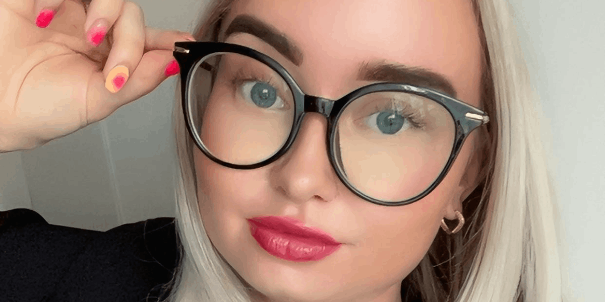 Black Talia Glasses - Round Glasses