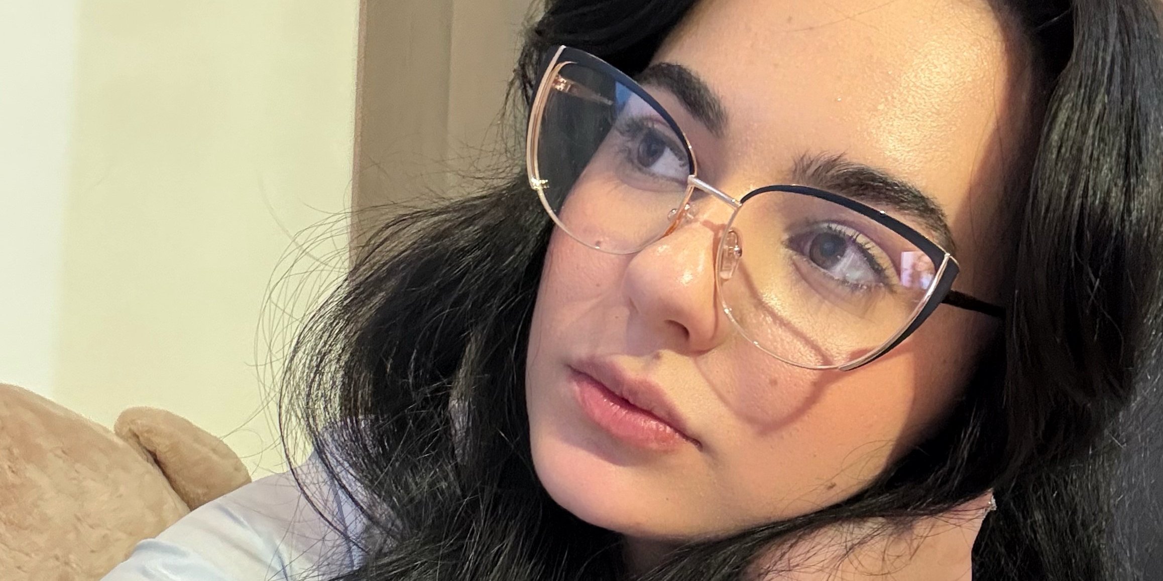 Gold Black Emery Glasses - Cat Eye Glasses