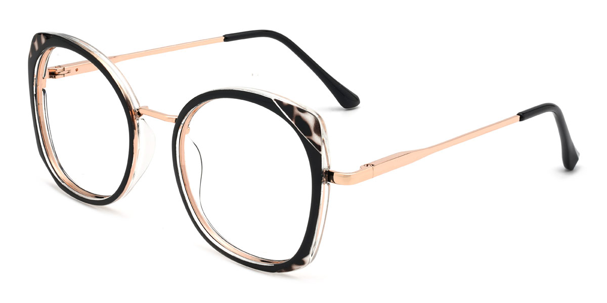 Negro Negro Carey Hiro Gafas - Oval Glasses