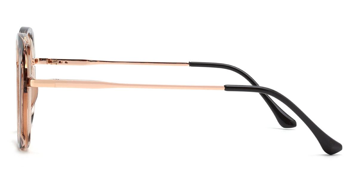 Caparazón de tortuga marrón Hiro Gafas - Oval Glasses