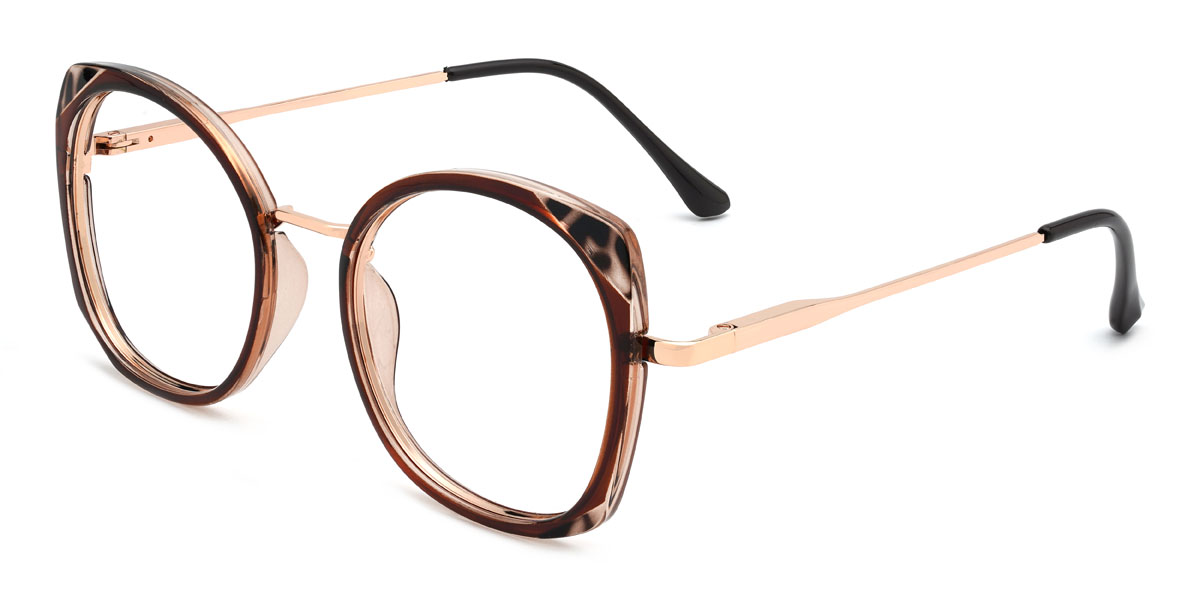 Caparazón de tortuga marrón Hiro Gafas - Oval Glasses