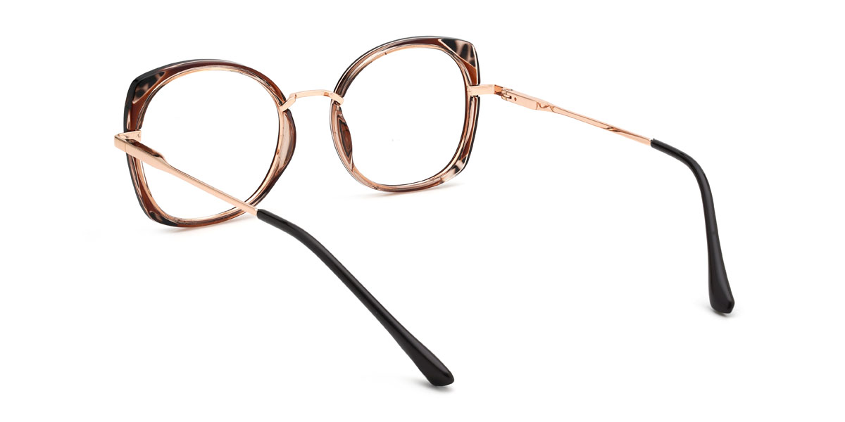 Caparazón de tortuga marrón Hiro Gafas - Oval Glasses