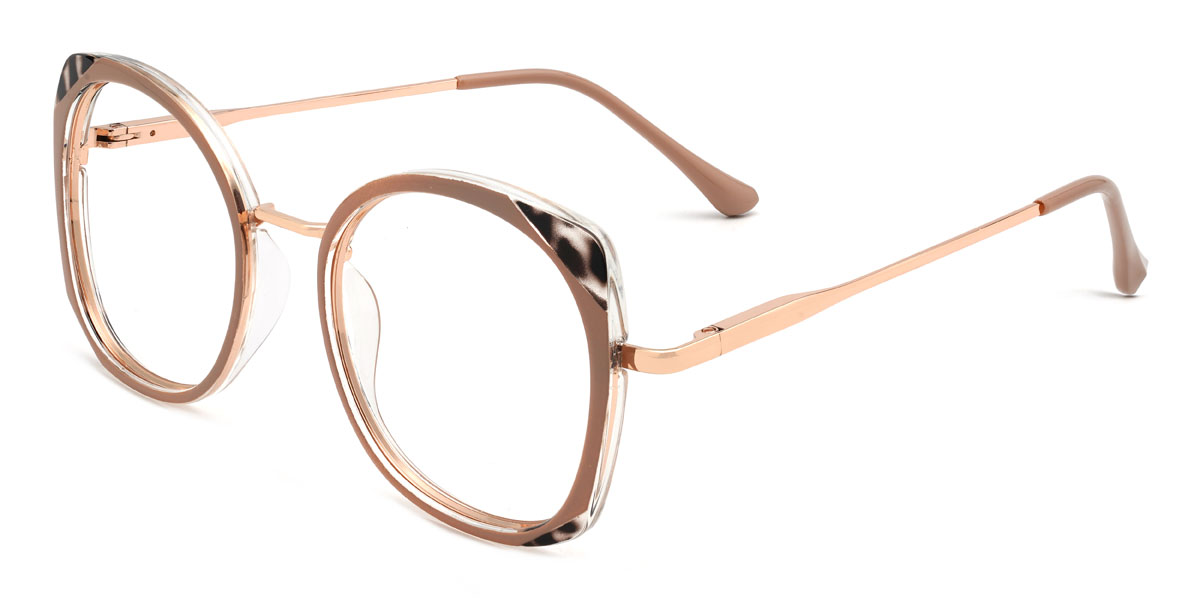 Cameo Marrón Negro Carey Hiro Gafas - Oval Glasses