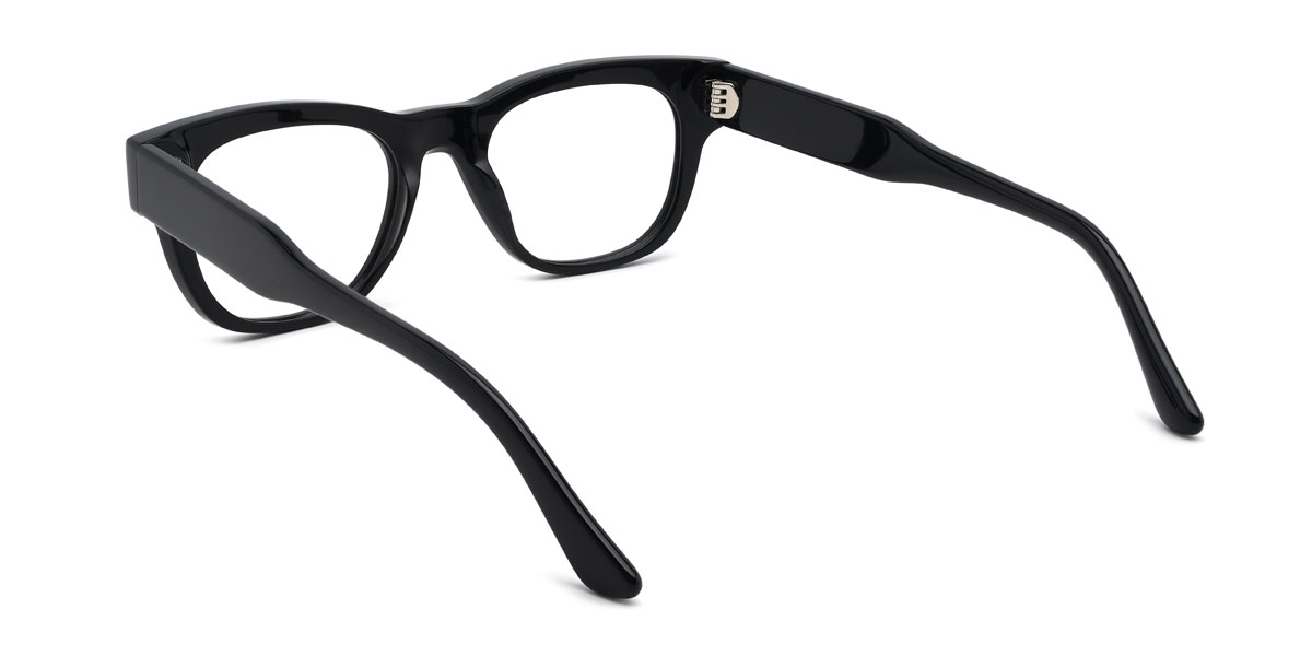 Black Keren Glasses - Rectangle Glasses
