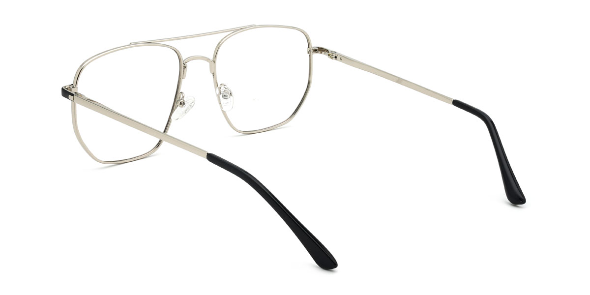 Negro Plata Olivier Gafas - Aviator Glasses