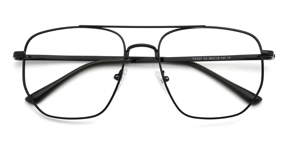 Negro Olivier Gafas - Aviator Glasses