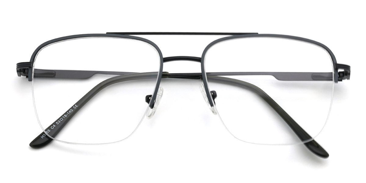 Fekete Divya Szemüveg - Aviator Glasses
