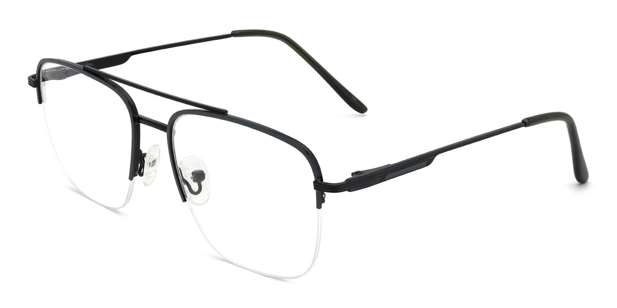 Fekete Divya Szemüveg - Aviator Glasses