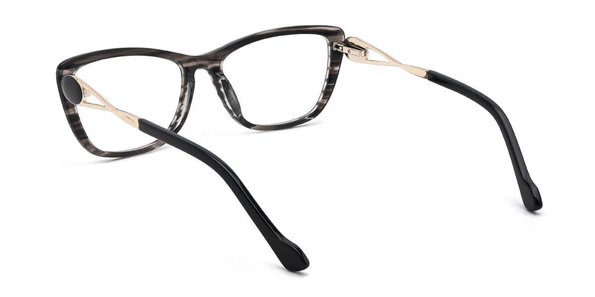 Negro Carey Zaida Gafas - Rectangle Glasses