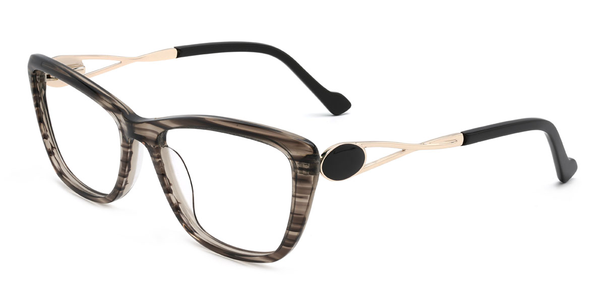 Gris Zaida Gafas - Rectangle Glasses