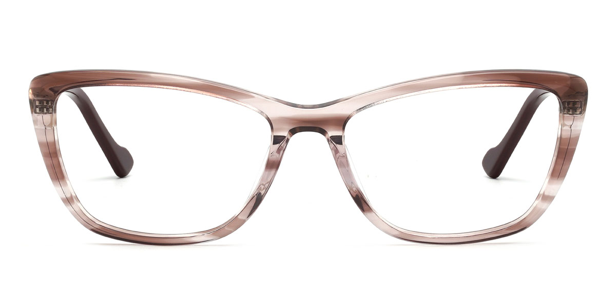 Rayas marrones Zaida Gafas - Rectangle Glasses