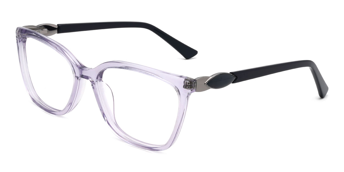 Púrpura claro Stefano Gafas - Rectangle Glasses