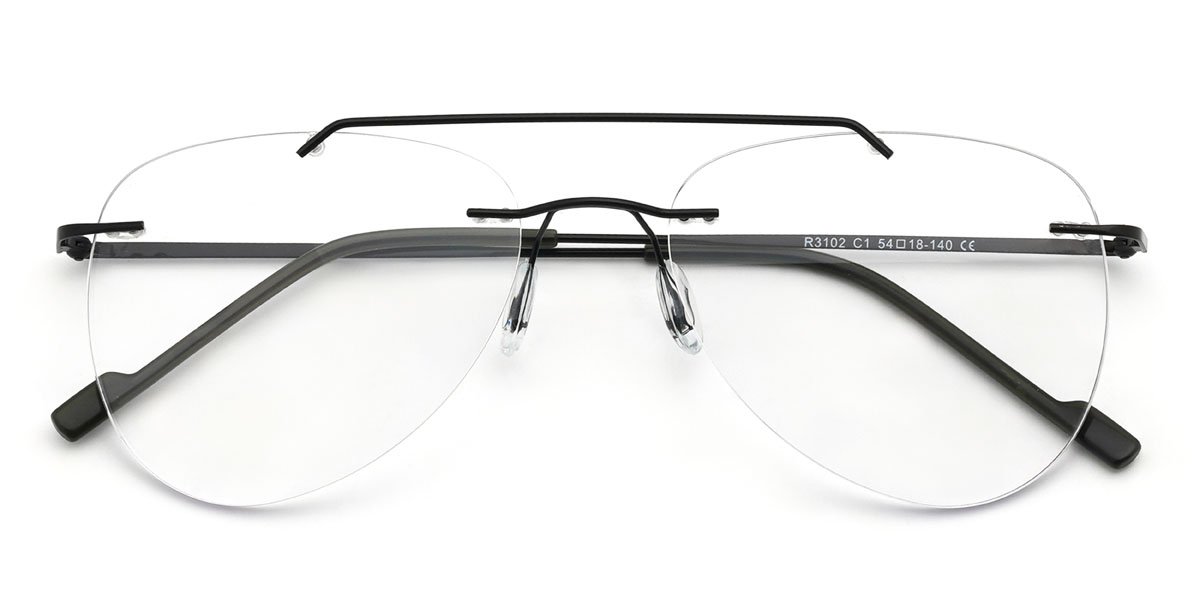 Negro Nolen Gafas - Aviator Glasses