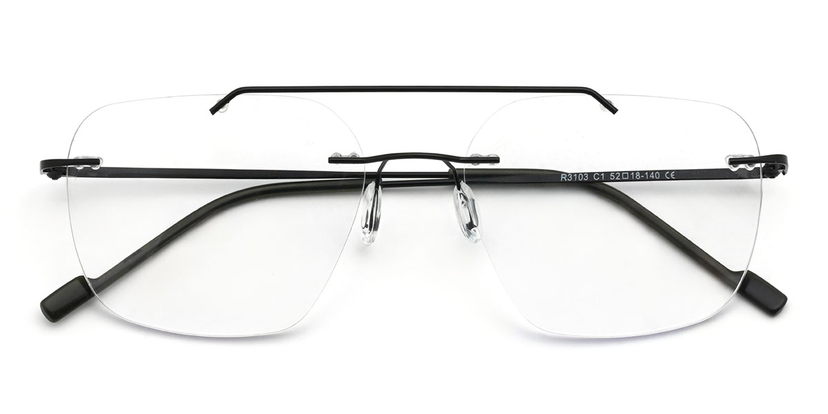 Fekete Johnson Szemüveg - Aviator Glasses