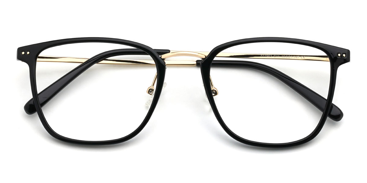 Black Britton Glasses - Rectangle Glasses
