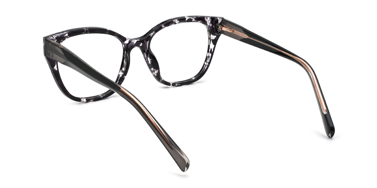 Schwarz Schildpatt Mani Brille - Cat Eye Glasses