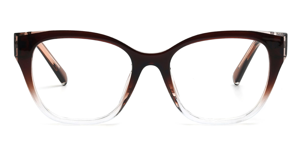 Marrón degradado Mani Gafas - Cat Eye Glasses