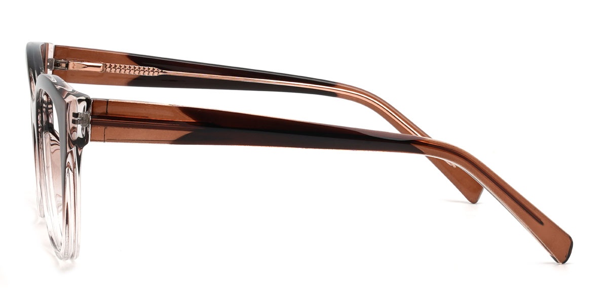 Marrón degradado Mani Gafas - Cat Eye Glasses
