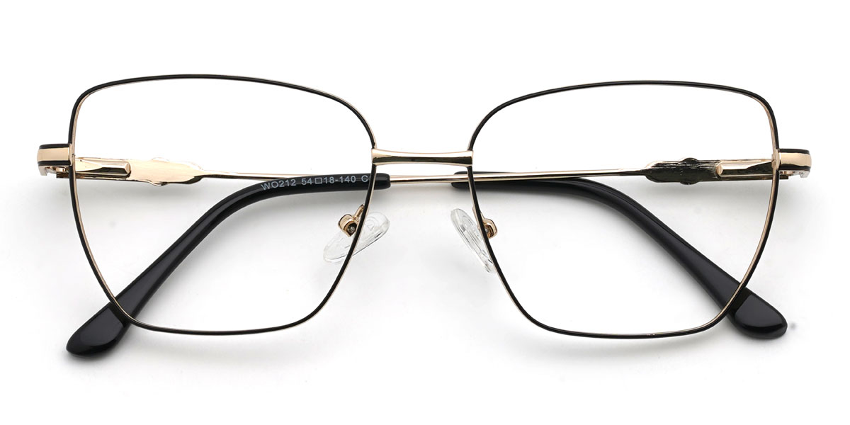 Negro Kaitlynn Gafas - Rectangle Glasses
