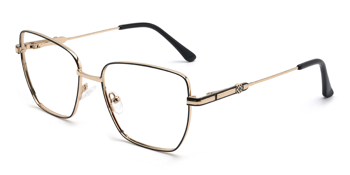 Negro Kaitlynn Gafas - Rectangle Glasses