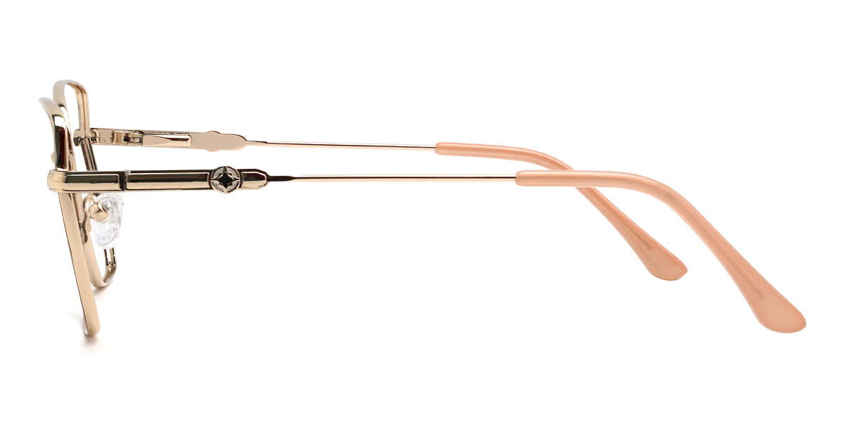 Fehér cameo barna Kaitlynn Szemüveg - Rectangle Glasses
