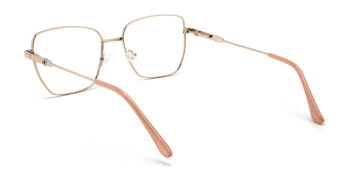 Fehér cameo barna Kaitlynn Szemüveg - Rectangle Glasses