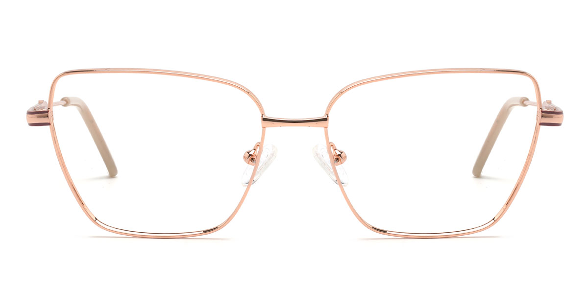 Rosa Oro Kaitlynn Gafas - Rectangle Glasses