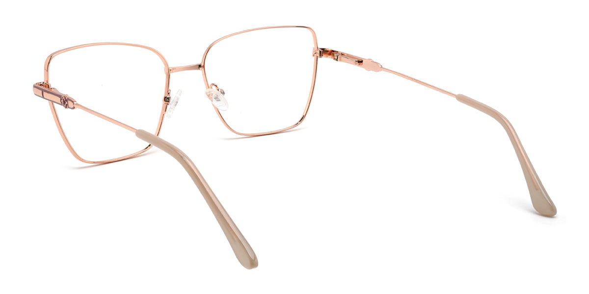 Rosa Oro Kaitlynn Gafas - Rectangle Glasses