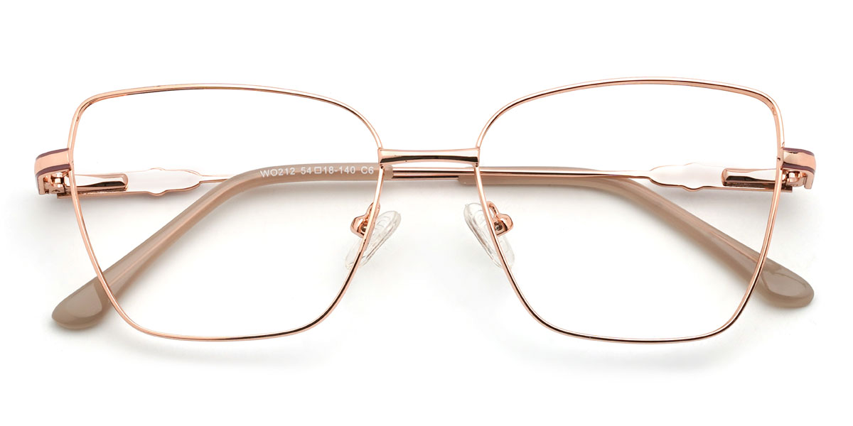 Rosa Oro Kaitlynn Gafas - Rectangle Glasses