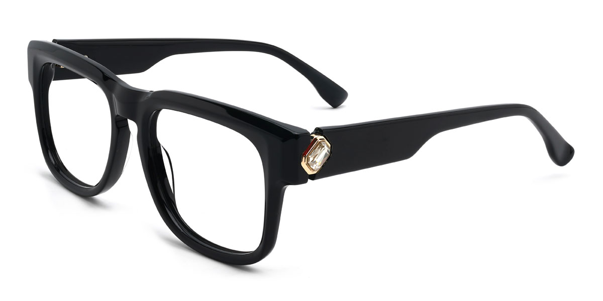 Black Terra Glasses - Rectangle Glasses