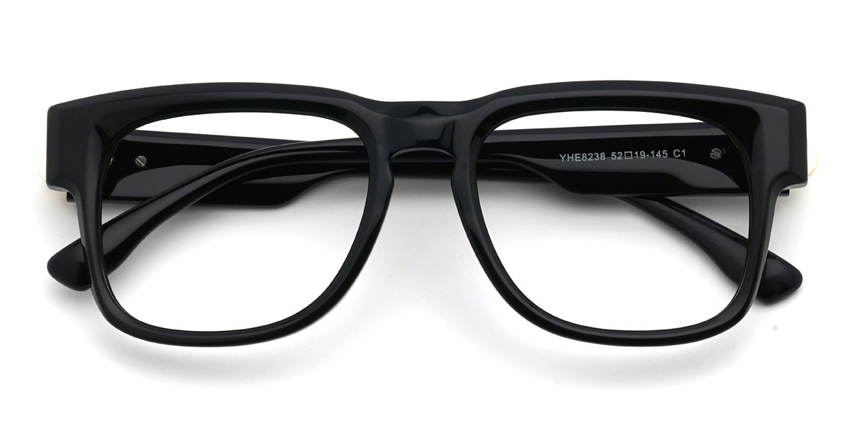 Black Terra Glasses - Rectangle Glasses