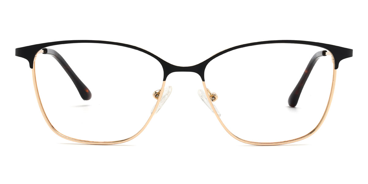 Arany fekete Jemima Szemüveg - Rectangle Glasses