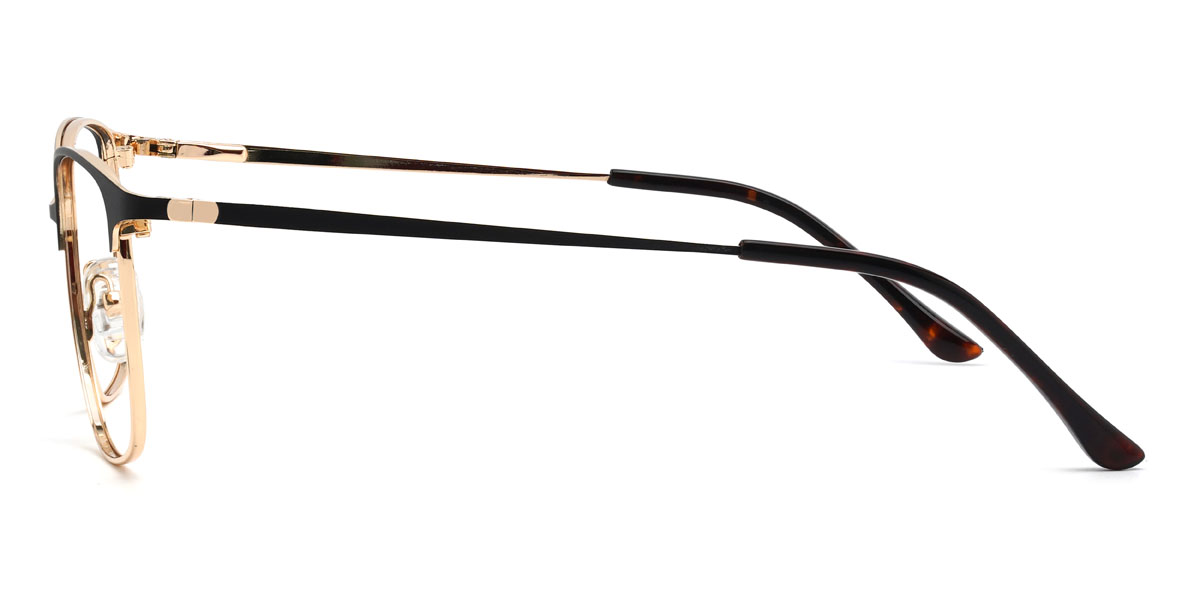 Arany fekete Jemima Szemüveg - Rectangle Glasses