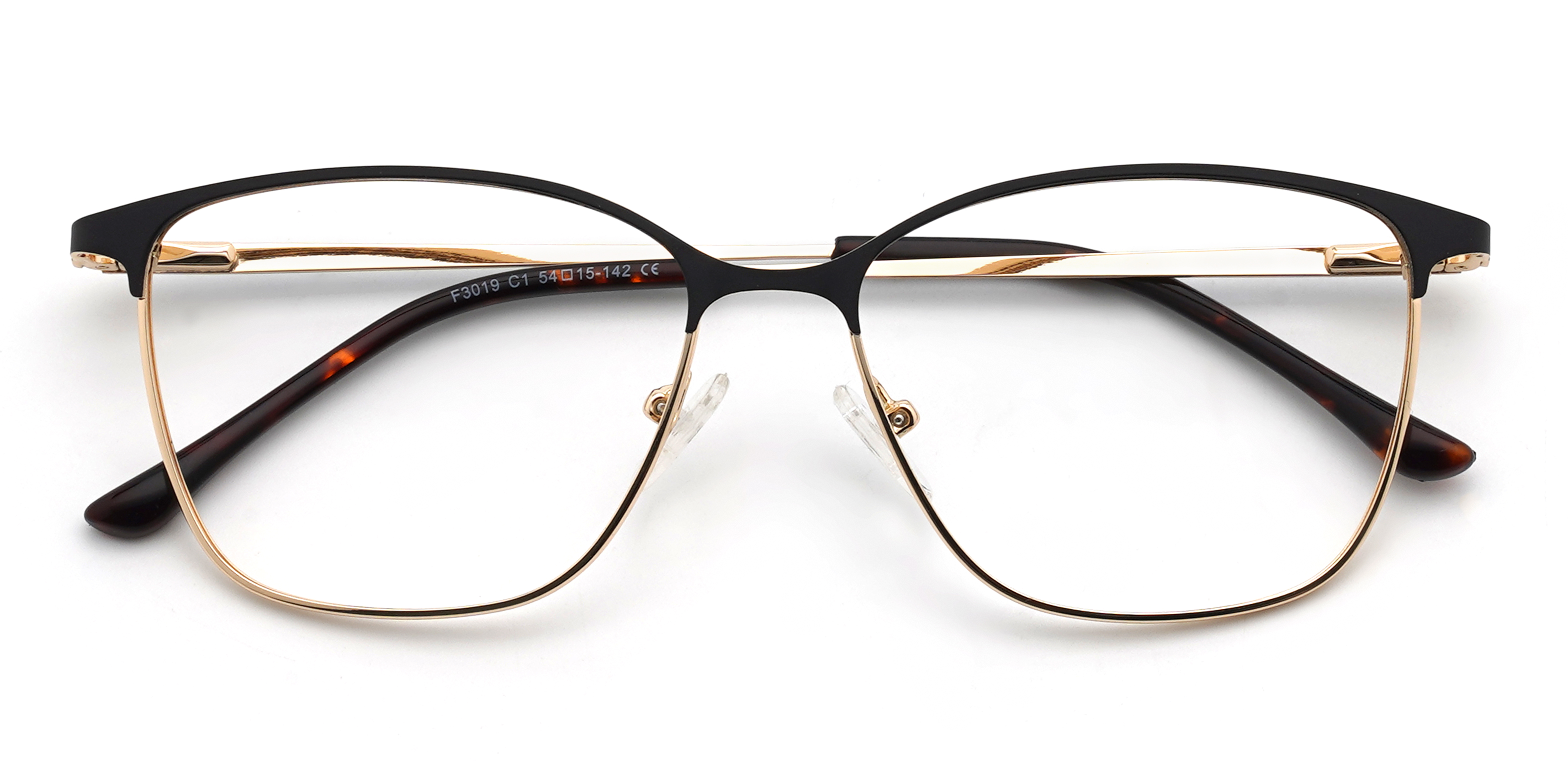 Arany fekete Jemima Szemüveg - Rectangle Glasses