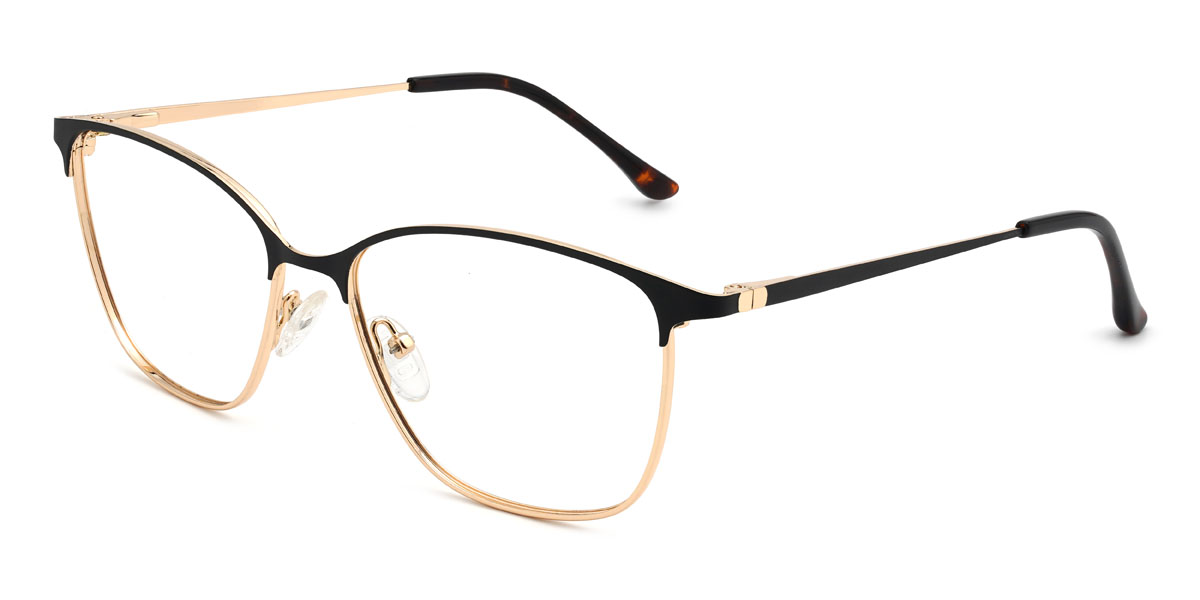 Arany fekete Jemima Szemüveg - Rectangle Glasses
