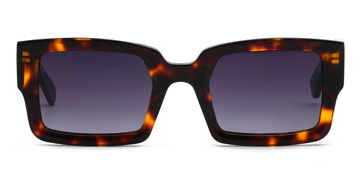 Teknőcpáncél Fokozatosan lila Eleonora Szemüveg - Rectangle Sunglasses