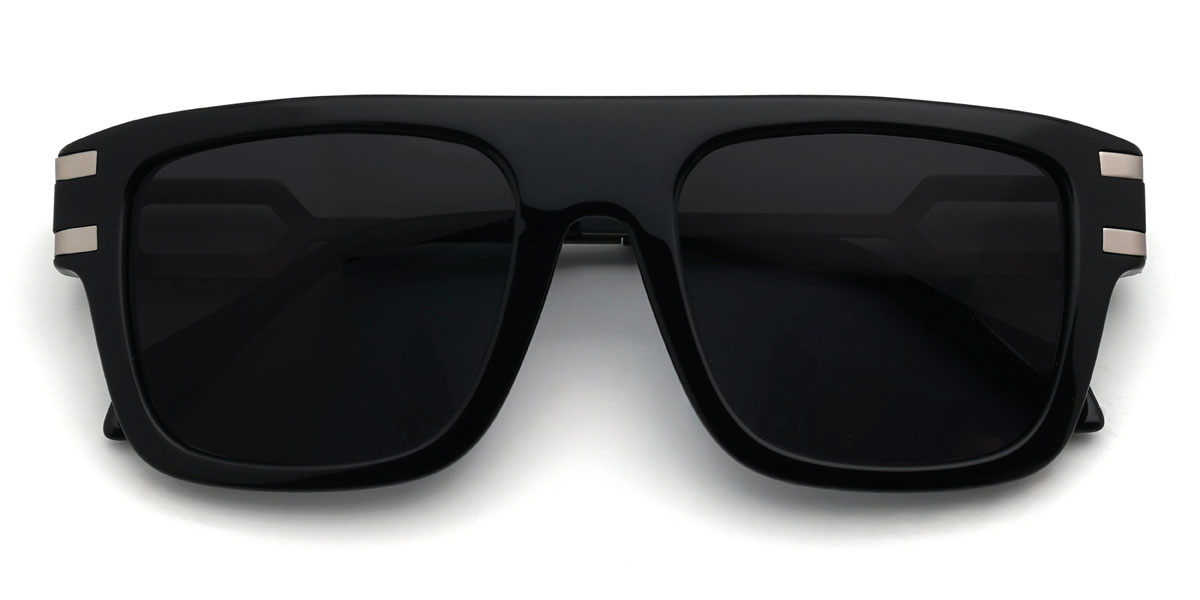 Fekete szürke Sayed Szemüveg - Rectangle Sunglasses