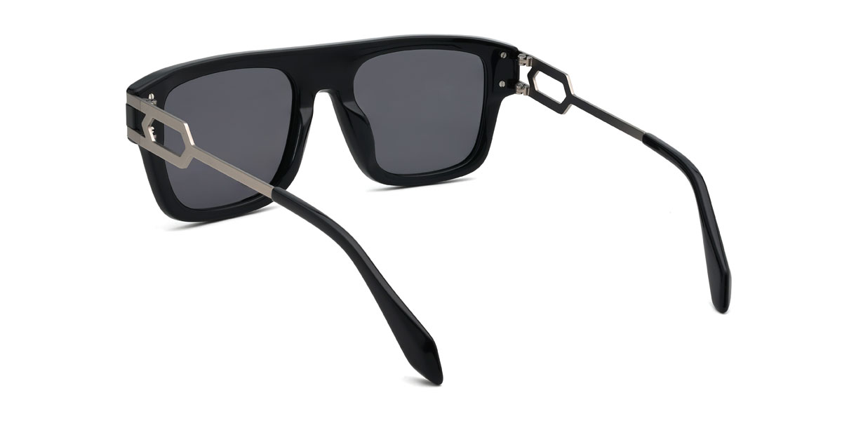 Fekete szürke Sayed Szemüveg - Rectangle Sunglasses