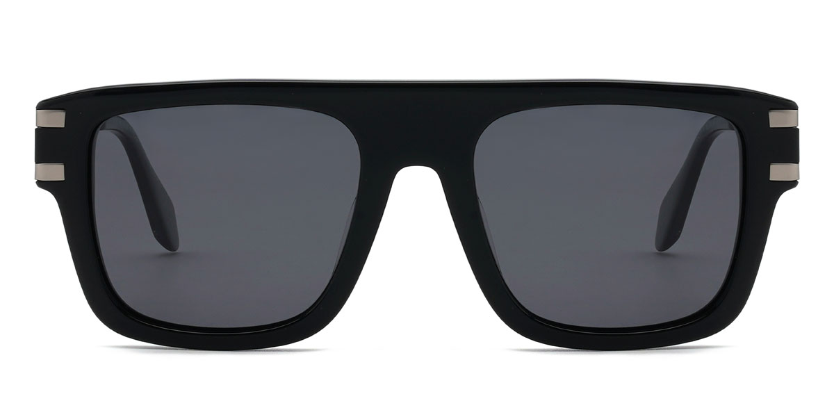 Fekete szürke Sayed Szemüveg - Rectangle Sunglasses