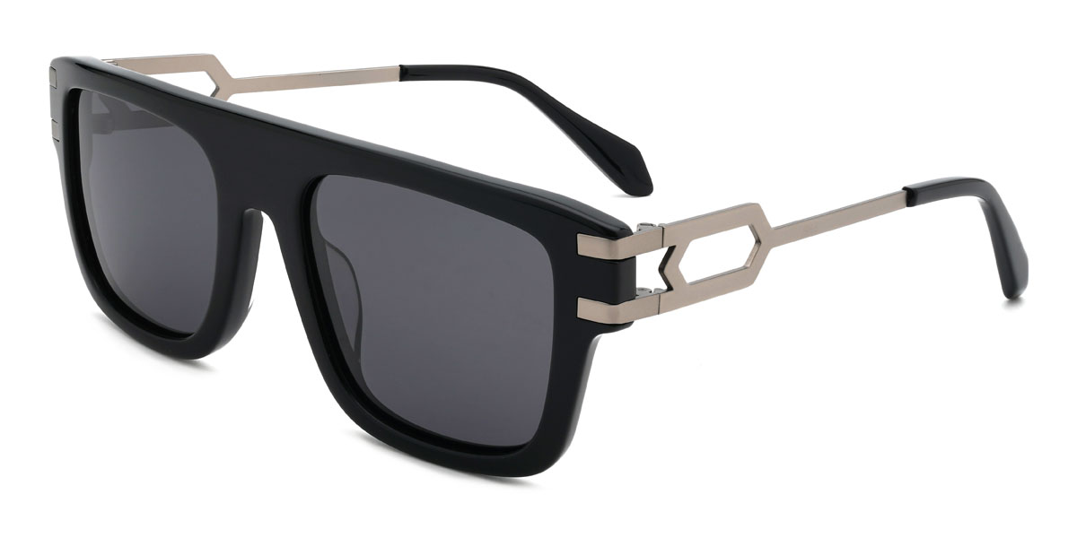 Fekete szürke Sayed Szemüveg - Rectangle Sunglasses