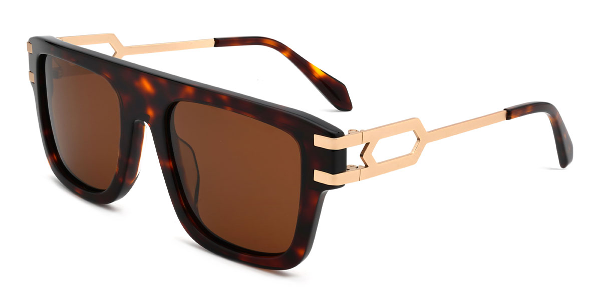 Teknősbéka barna Sayed Szemüveg - Rectangle Sunglasses