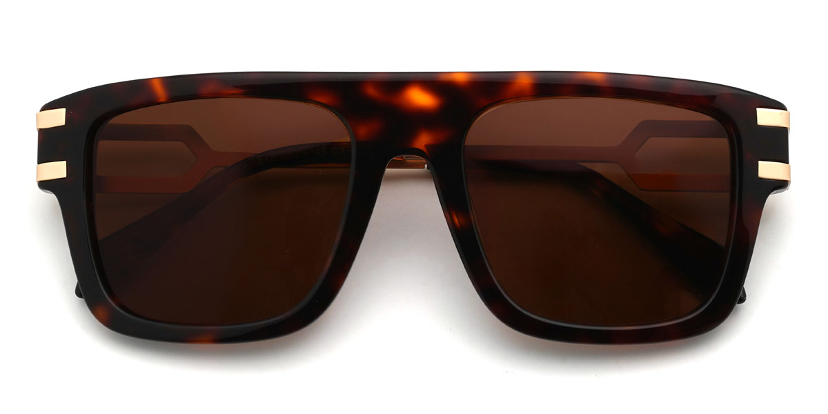Teknősbéka barna Sayed Szemüveg - Rectangle Sunglasses