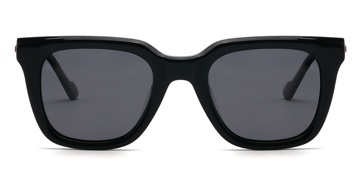 Fekete szürke Naveen Szemüveg - Rectangle Sunglasses
