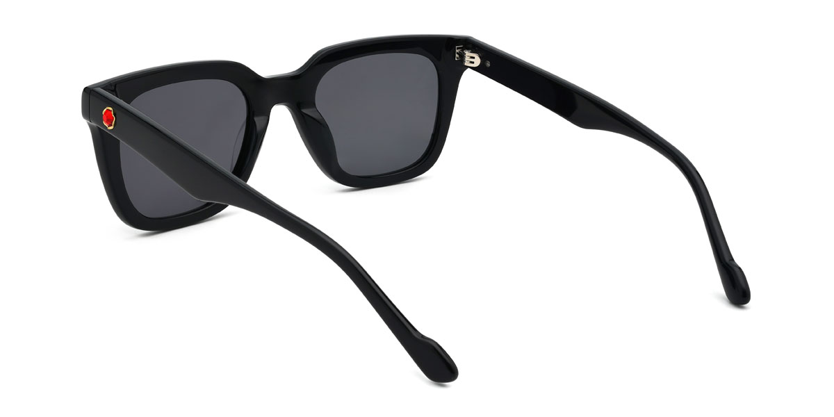 Fekete szürke Naveen Szemüveg - Rectangle Sunglasses
