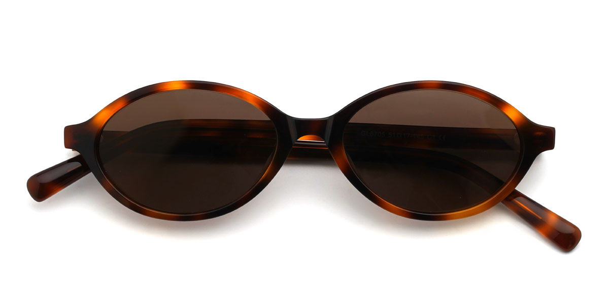 Teknősbéka barna Kayley Szemüveg - Oval Sunglasses