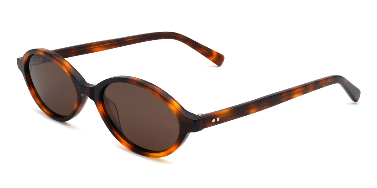 Teknősbéka barna Kayley Szemüveg - Oval Sunglasses