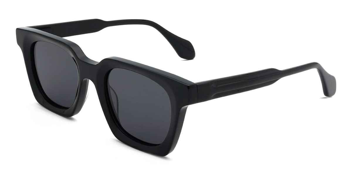 Fekete szürke Hamed Szemüveg - Rectangle Sunglasses