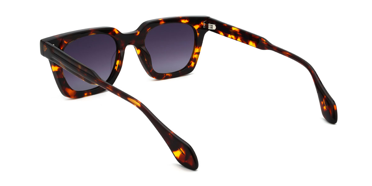 Teknőcpáncél Fokozatosan lila Hamed Szemüveg - Rectangle Sunglasses