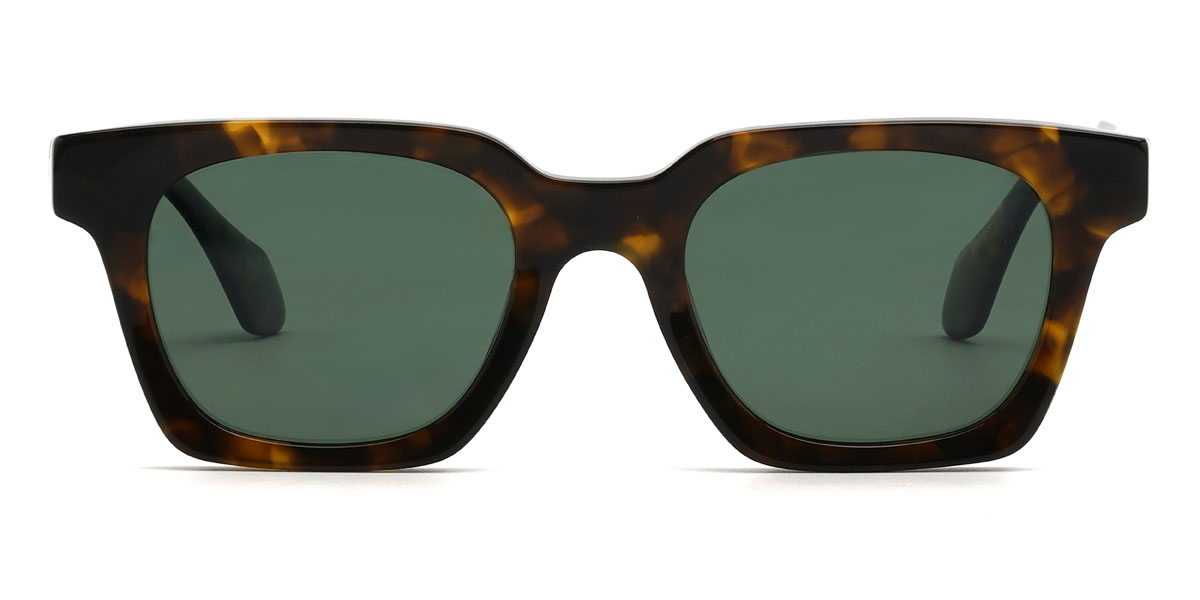 Teknősbéka sötétzöld Hamed Szemüveg - Rectangle Sunglasses
