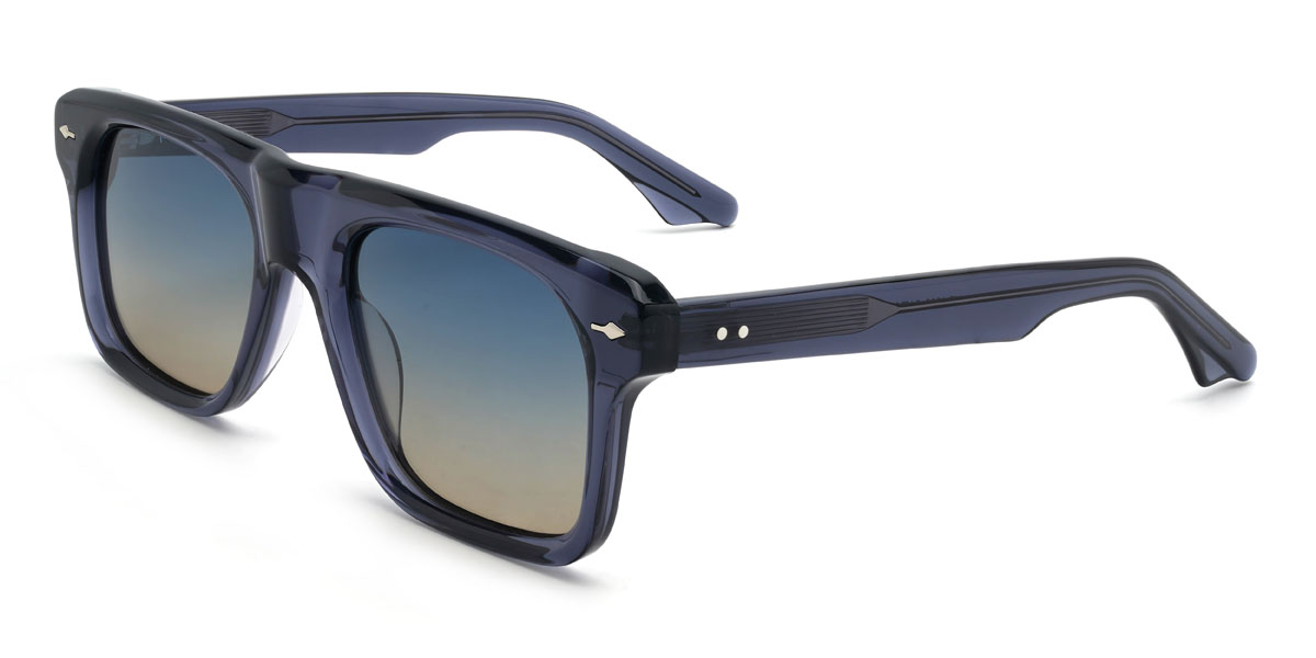 Kék kék Tawny Mousa Szemüveg - Rectangle Sunglasses